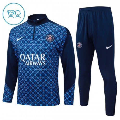 Paris Saint-Germain Sweat d'Entraînement Quarter-Zip 2025-26 Bleue Enfant Paris Saint-Germain Sweat d'Entraînement Quarter-Zip 2025-26 Bleue Enfant